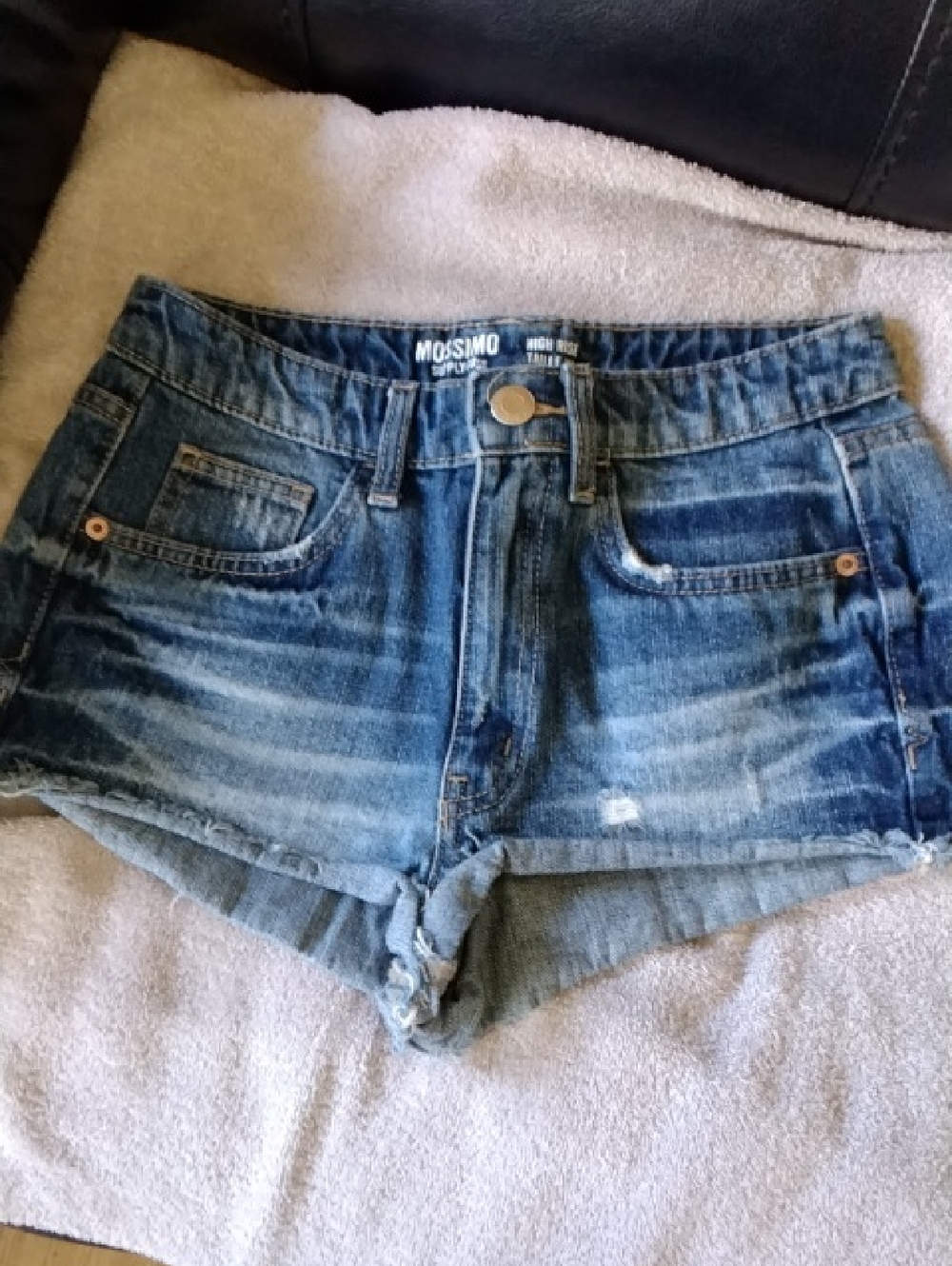 High Rise Jean Shorts - Picture 4 of 6